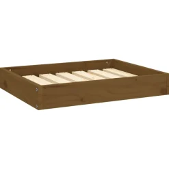 MAISON EXCLUSIVE - Lit pour chien marron miel 61,5x49x9 cm bois de pin solide