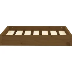 MAISON EXCLUSIVE - Lit pour chien marron miel 61,5x49x9 cm bois de pin solide