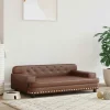 MAISON EXCLUSIVE - Lit pour chien marron 90x53x30 cm similicuir