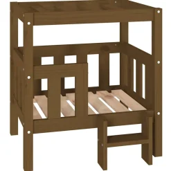 MAISON EXCLUSIVE - Lit pour chien marron miel 65,5x50,5x70 cm bois de pin solide