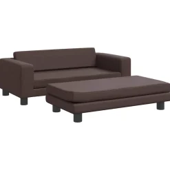 MAISON EXCLUSIVE - Lit pour chien avec extension marron 100x50x30 cm similicuir