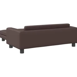 MAISON EXCLUSIVE - Lit pour chien avec extension marron 100x50x30 cm similicuir