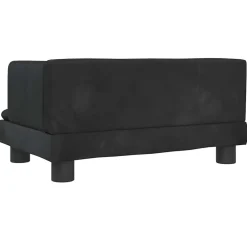 MAISON EXCLUSIVE - Lit pour chien noir 60x40x30 cm velours