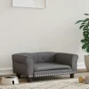 MAISON EXCLUSIVE - Lit pour chien gris 70x45x30 cm similicuir