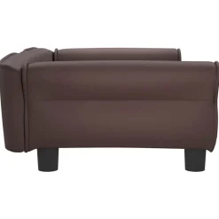 MAISON EXCLUSIVE - Lit pour chien marron 95x55x30 cm similicuir
