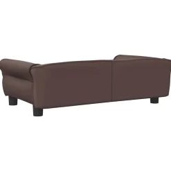 MAISON EXCLUSIVE - Lit pour chien marron 95x55x30 cm similicuir