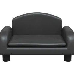 MAISON EXCLUSIVE - Lit pour chien noir 50x40x30 cm similicuir