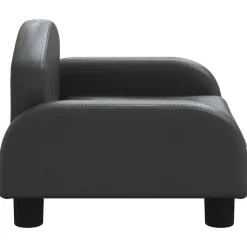 MAISON EXCLUSIVE - Lit pour chien noir 50x40x30 cm similicuir