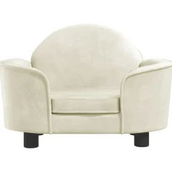 MAISON EXCLUSIVE - Lit pour chien crème 66x40x45 cm velours