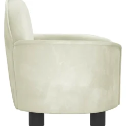 MAISON EXCLUSIVE - Lit pour chien crème 66x40x45 cm velours