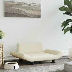 MAISON EXCLUSIVE - Lit pour chien crème 70x45x28 cm similicuir