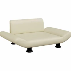 MAISON EXCLUSIVE - Lit pour chien crème 70x45x28 cm similicuir