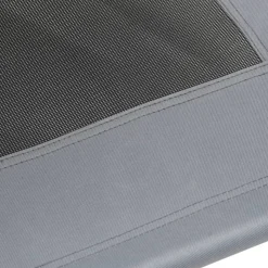 MAISON EXCLUSIVE - Lit pour chien avec auvent anthracite tissu oxford et acier