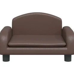 MAISON EXCLUSIVE - Lit pour chien marron 50x40x30 cm similicuir