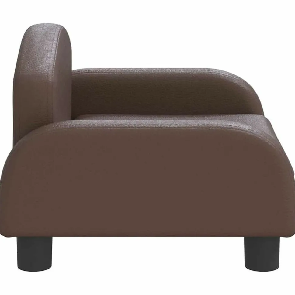 MAISON EXCLUSIVE - Lit pour chien marron 50x40x30 cm similicuir