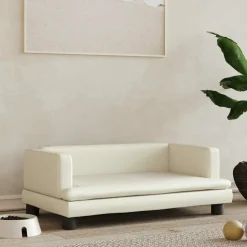 MAISON EXCLUSIVE - Lit pour chien crème 80x45x30 cm similicuir