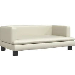 MAISON EXCLUSIVE - Lit pour chien crème 80x45x30 cm similicuir