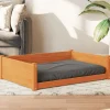 MAISON EXCLUSIVE - Lit pour chien cire marron 105,5x75,5x28 cm bois de pin massif