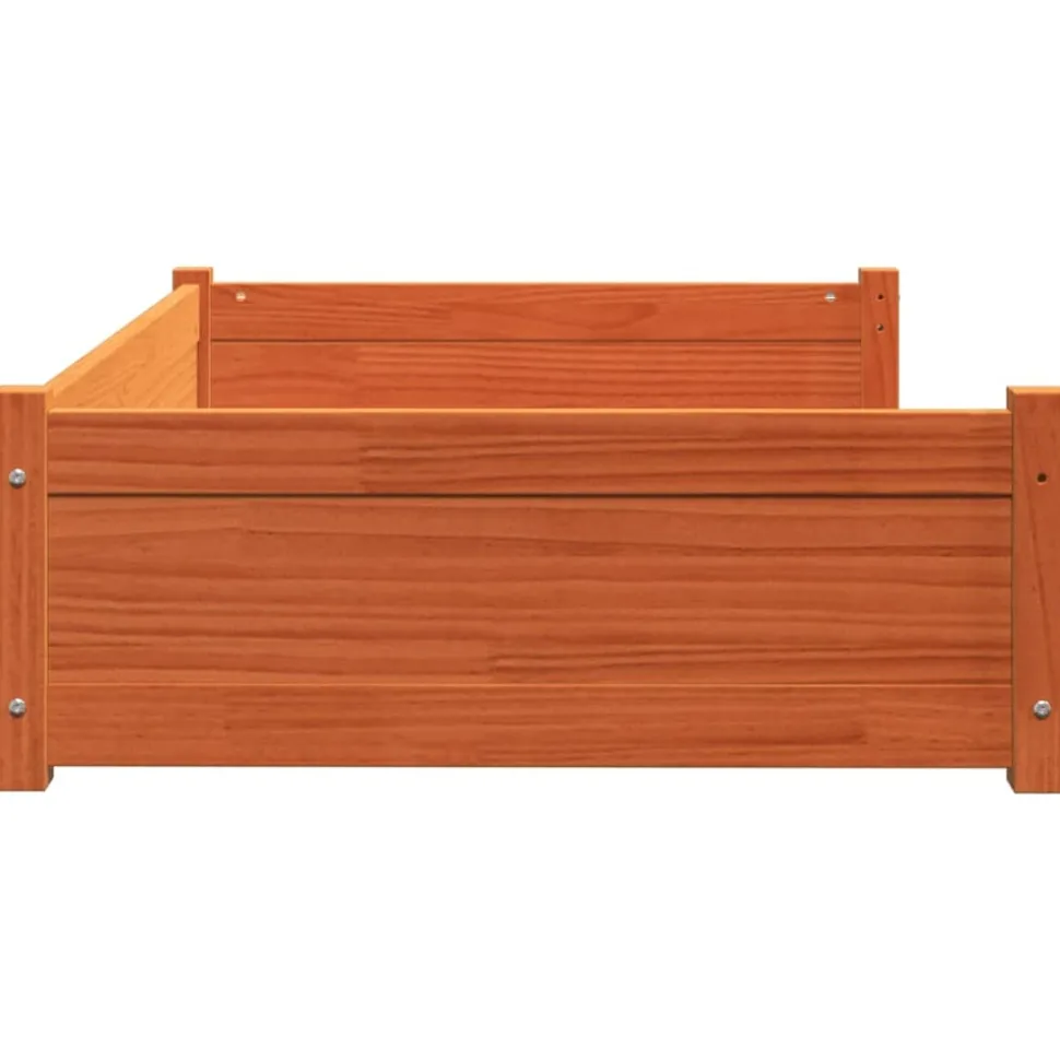 MAISON EXCLUSIVE - Lit pour chien cire marron 105,5x75,5x28 cm bois de pin massif