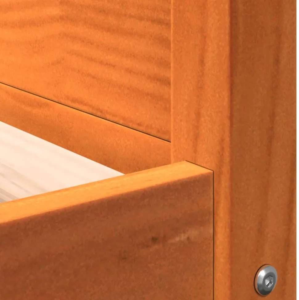 MAISON EXCLUSIVE - Lit pour chien cire marron 105,5x75,5x28 cm bois de pin massif