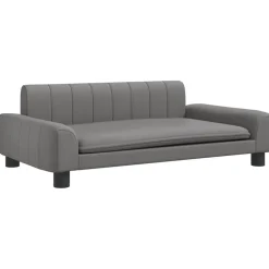 MAISON EXCLUSIVE - Lit pour chien gris 90x53x30 cm similicuir