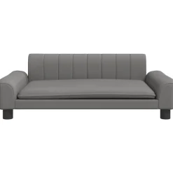 MAISON EXCLUSIVE - Lit pour chien gris 90x53x30 cm similicuir