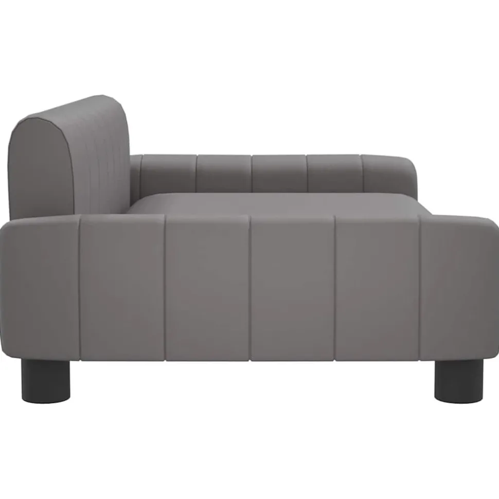 MAISON EXCLUSIVE - Lit pour chien gris 90x53x30 cm similicuir