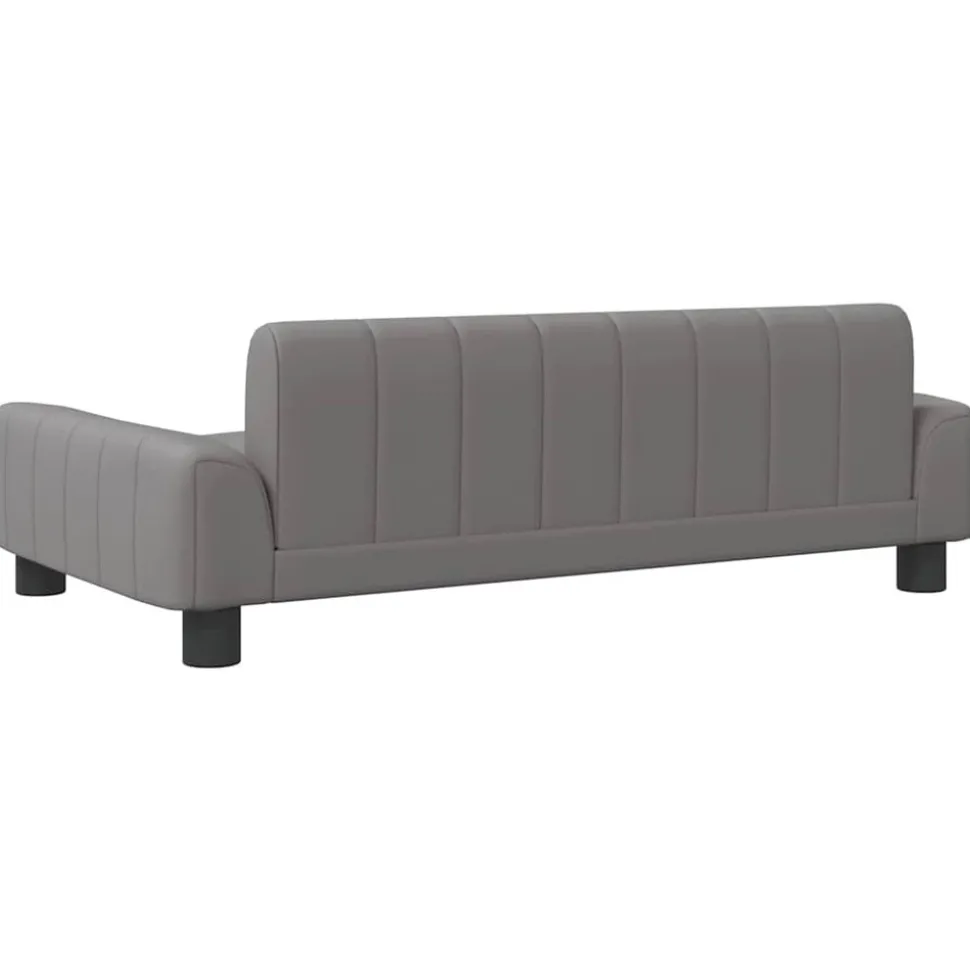 MAISON EXCLUSIVE - Lit pour chien gris 90x53x30 cm similicuir