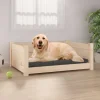 MAISON EXCLUSIVE - Lit pour chien 75,5x55,5x28 cm bois massif de pin