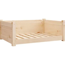 MAISON EXCLUSIVE - Lit pour chien 75,5x55,5x28 cm bois massif de pin