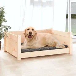 MAISON EXCLUSIVE - Lit pour chien 75,5x55,5x28 cm bois massif de pin