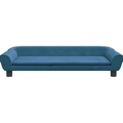 MAISON EXCLUSIVE - Lit pour chien bleu 100x50x21 cm velours