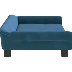 MAISON EXCLUSIVE - Lit pour chien bleu 100x50x21 cm velours