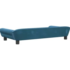 MAISON EXCLUSIVE - Lit pour chien bleu 100x50x21 cm velours