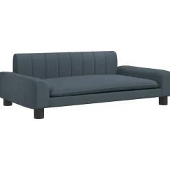 MAISON EXCLUSIVE - Lit pour chien gris foncé 90x53x30 cm tissu