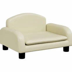 MAISON EXCLUSIVE - Lit pour chien crème 50x40x30 cm similicuir