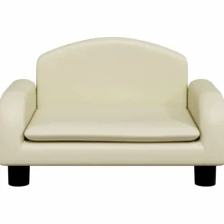 MAISON EXCLUSIVE - Lit pour chien crème 50x40x30 cm similicuir