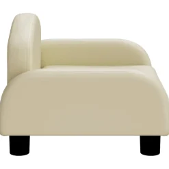 MAISON EXCLUSIVE - Lit pour chien crème 50x40x30 cm similicuir