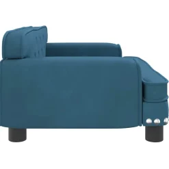 MAISON EXCLUSIVE - Lit pour chien bleu 70x45x30 cm velours
