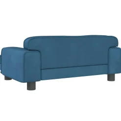 MAISON EXCLUSIVE - Lit pour chien bleu 70x45x30 cm velours