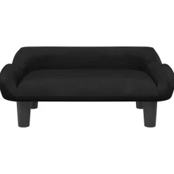 MAISON EXCLUSIVE - Lit pour chien noir 70x40x24 cm velours