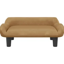 MAISON EXCLUSIVE - Lit pour chien marron 70x40x24 cm velours