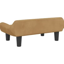MAISON EXCLUSIVE - Lit pour chien marron 70x40x24 cm velours