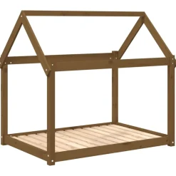 MAISON EXCLUSIVE - Lit pour chien marron miel 111x80x100 cm bois de pin solide