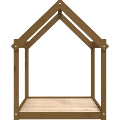 MAISON EXCLUSIVE - Lit pour chien marron miel 111x80x100 cm bois de pin solide