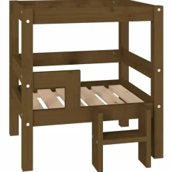 MAISON EXCLUSIVE - Lit pour chien marron miel 55,5x53,5x60 cm bois de pin solide