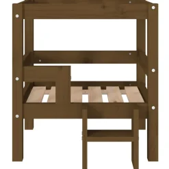 MAISON EXCLUSIVE - Lit pour chien marron miel 55,5x53,5x60 cm bois de pin solide