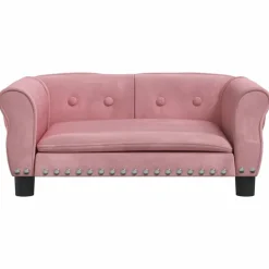 MAISON EXCLUSIVE - Lit pour chien rose 70x45x30 cm velours