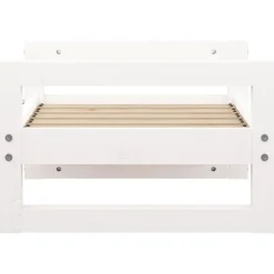 MAISON EXCLUSIVE - Lit pour chien blanc 55,5x45,5x28 cm bois de pin solide