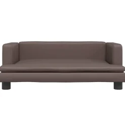 MAISON EXCLUSIVE - Lit pour chien marron 80x45x30 cm similicuir